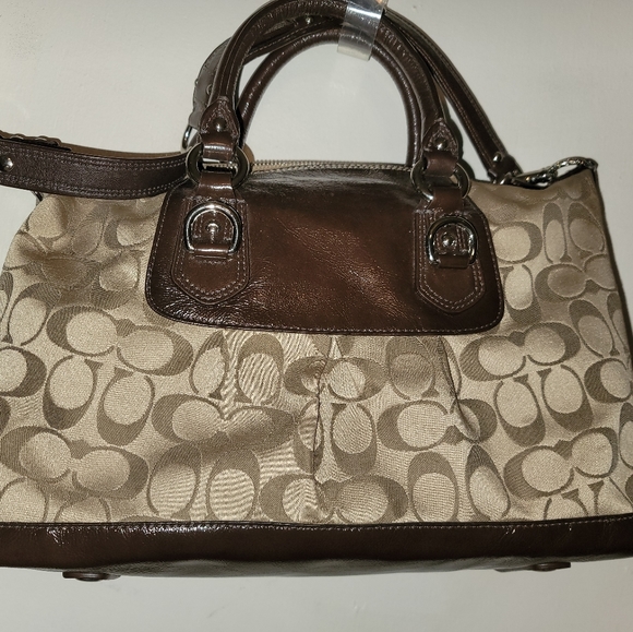 Coach Signature Ashley Satchel Handbag - Picture 7 of 8